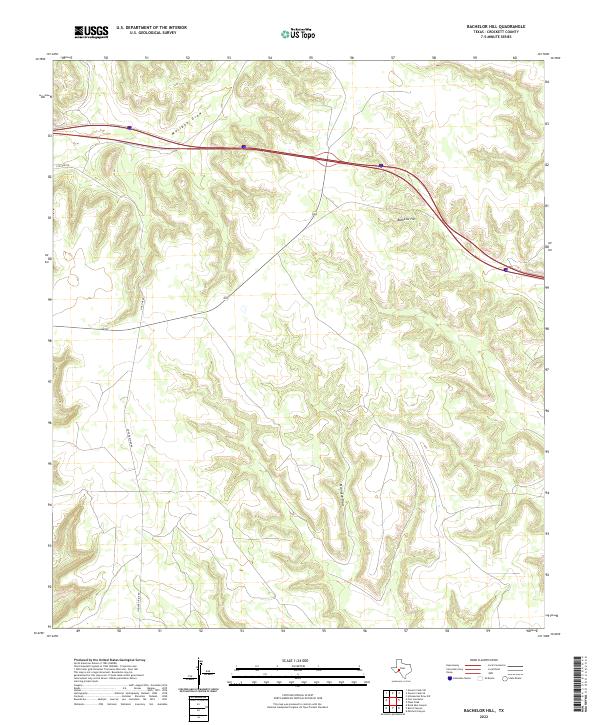 Bachelor Hill topographic map thumbnail
