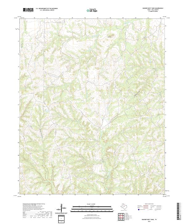 Badger Nest Tank topographic map thumbnail