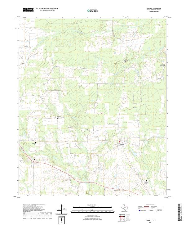 Bagwell topographic map thumbnail