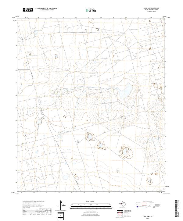Baird Lake topographic map thumbnail