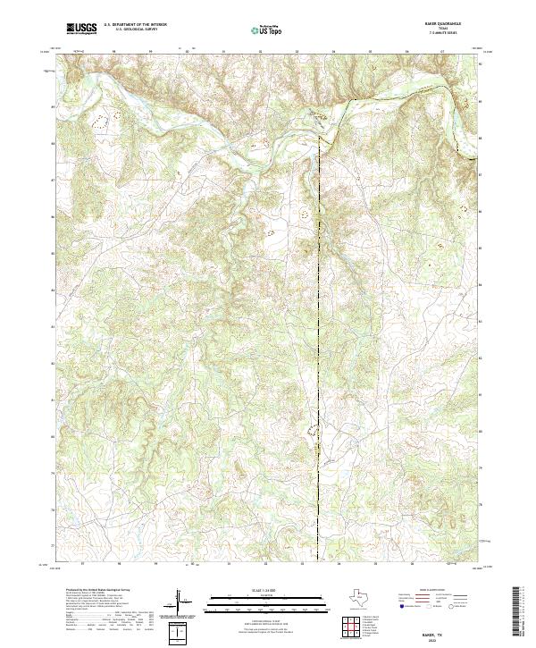 Baker topographic map thumbnail