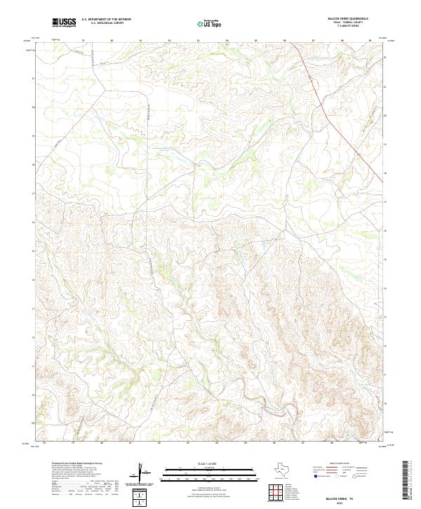 Balcon Creek topographic map thumbnail