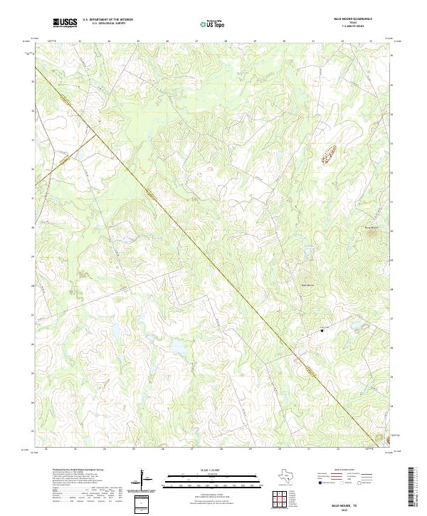 Bald Mound topographic map thumbnail