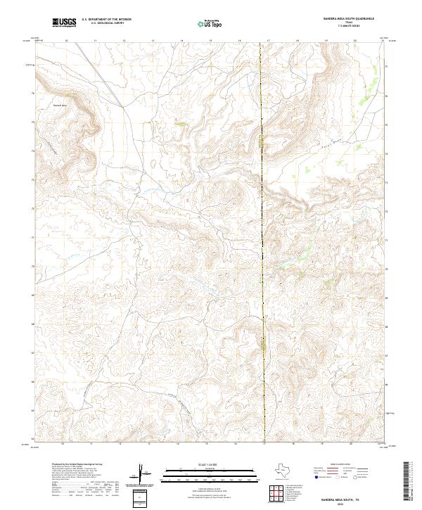 Bandera Mesa South topographic map thumbnail