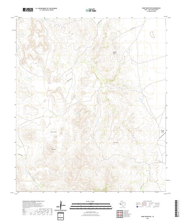 Bare Mountain topographic map thumbnail