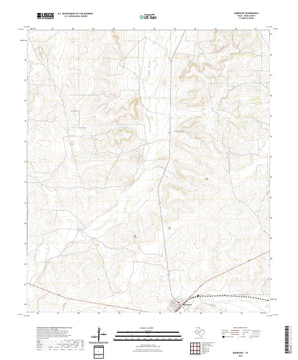 Barnhart topographic map thumbnail