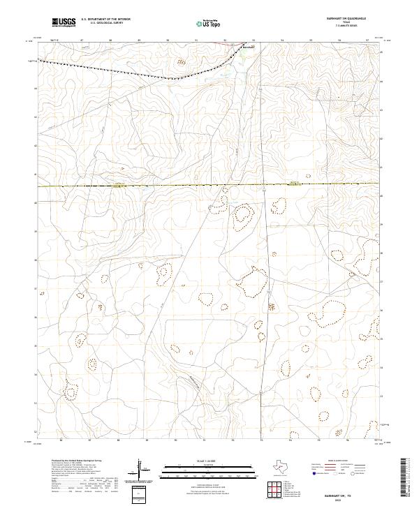 Barnhart SW topographic map thumbnail