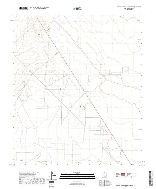 East of Barrilla Draw North topographic map thumbnail