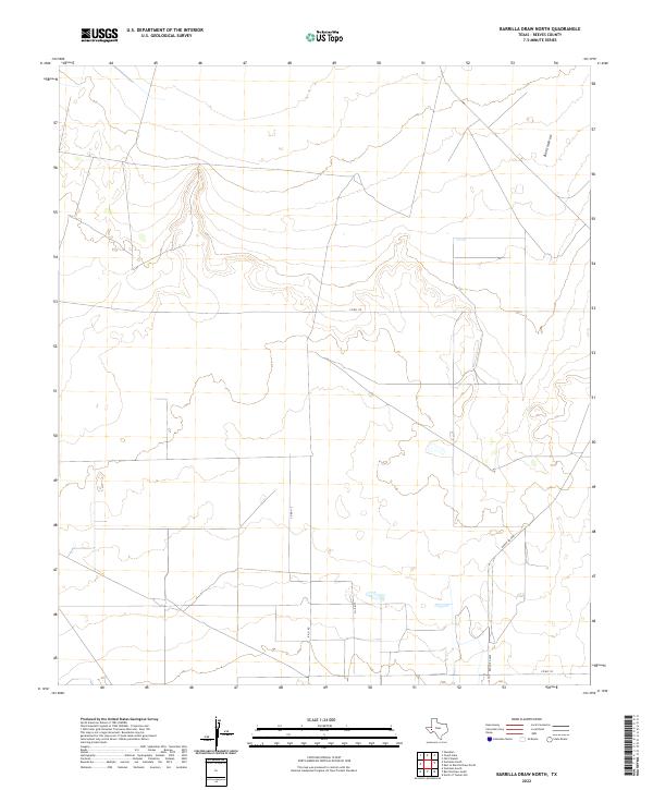 Barrilla Draw North topographic map thumbnail