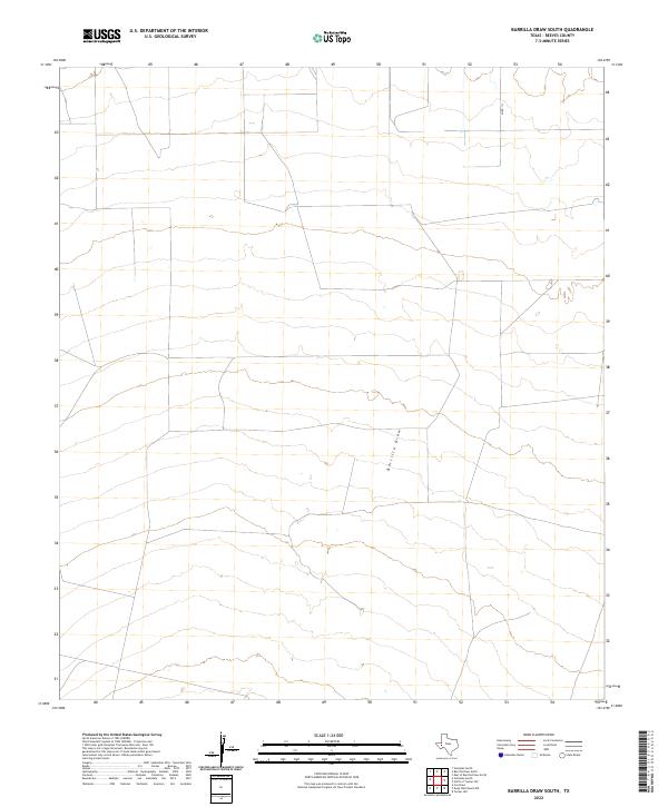 Barrilla Draw South topographic map thumbnail
