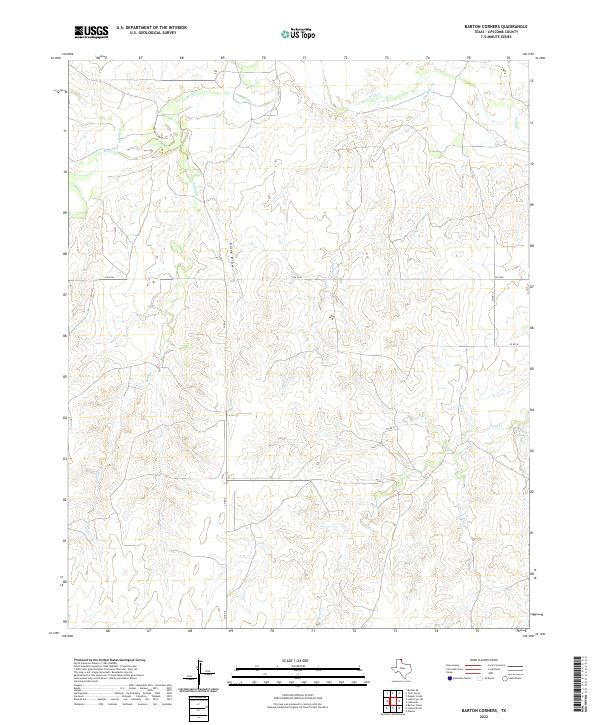 Barton Corners topographic map thumbnail