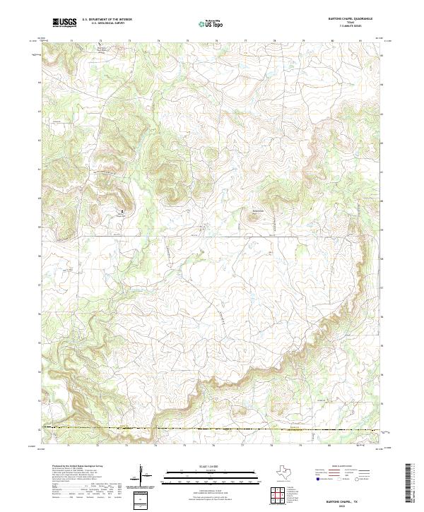 Bartons Chapel topographic map thumbnail