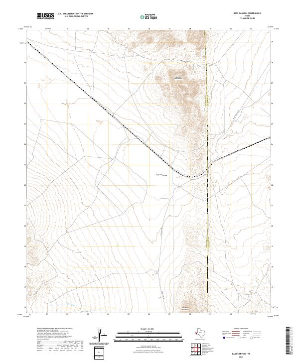Bass Canyon topographic map thumbnail