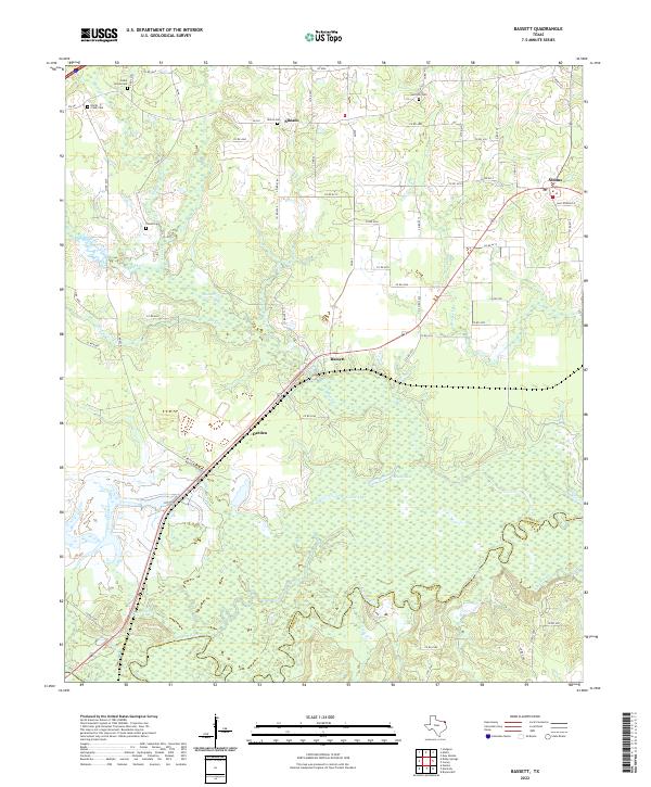 Bassett topographic map thumbnail