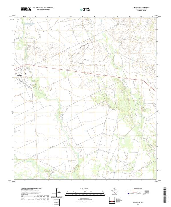 Batesville topographic map thumbnail