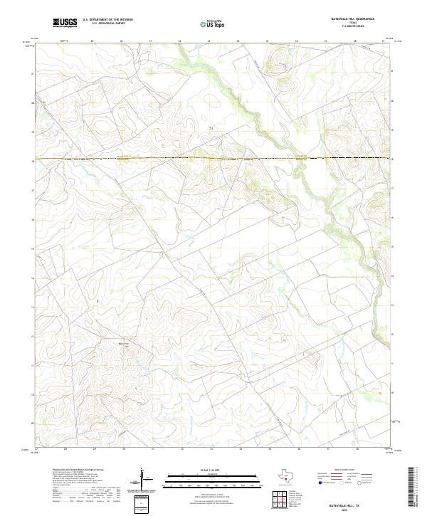 Batesville Hill topographic map thumbnail