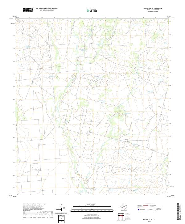 Batesville SW topographic map thumbnail
