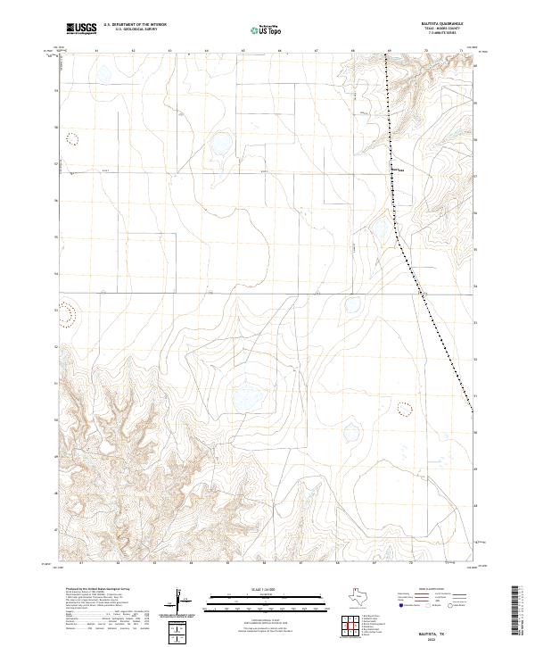 Bautista topographic map thumbnail