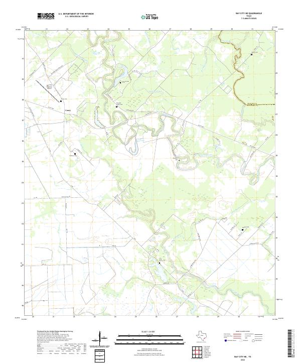 Bay City NE topographic map thumbnail