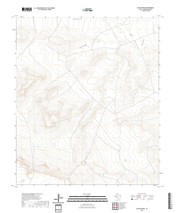 Baylor Draw topographic map thumbnail