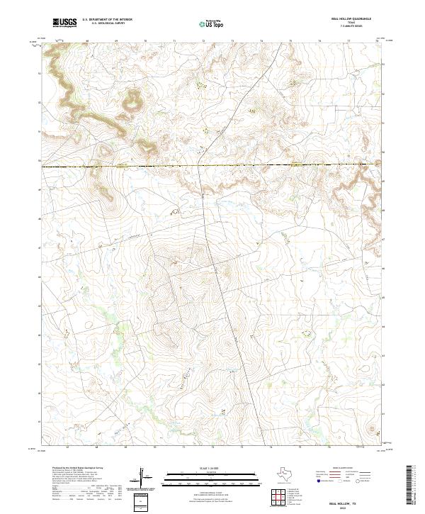 Beal Hollow topographic map thumbnail