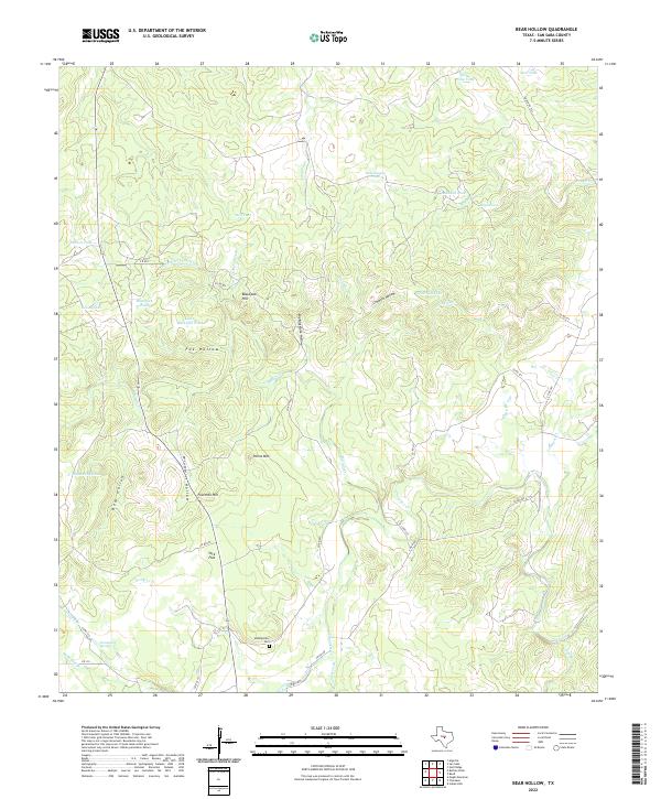 Bear Hollow topographic map thumbnail