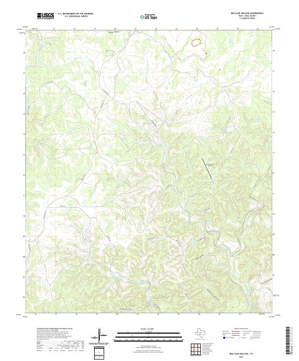 Bee Cave Hollow topographic map thumbnail