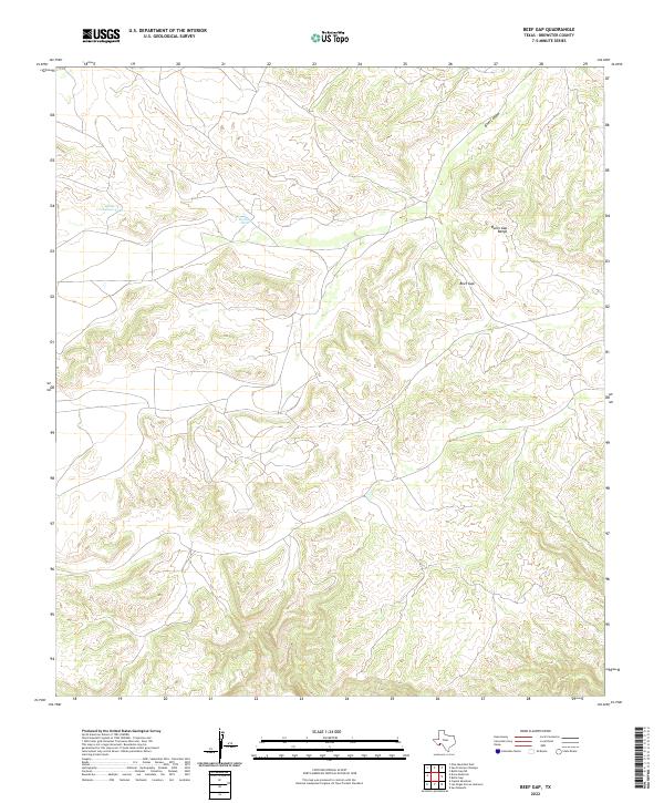 Beef Gap topographic map thumbnail