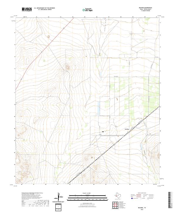 Belding topographic map thumbnail