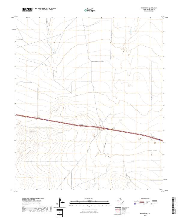 Belding NW topographic map thumbnail