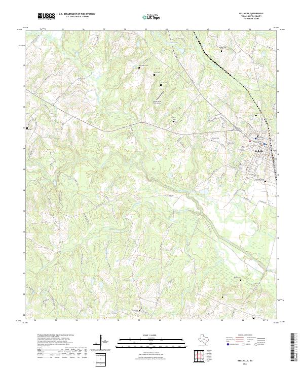 Bellville topographic map thumbnail