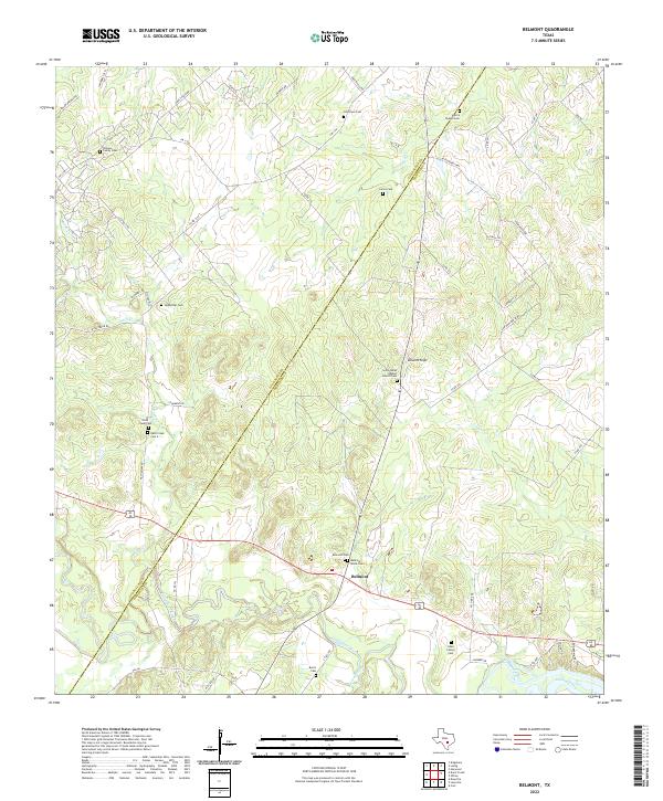 Belmont topographic map thumbnail