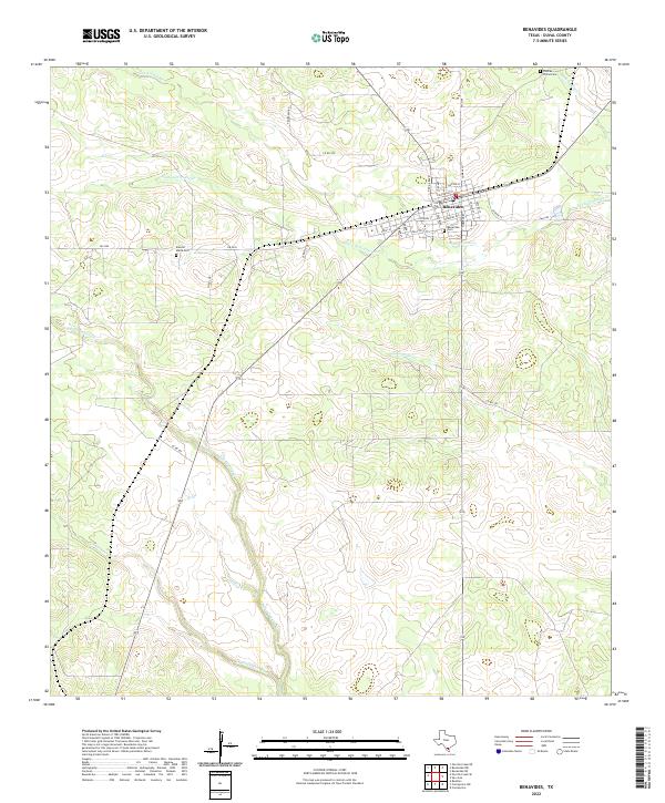 Benavides topographic map thumbnail