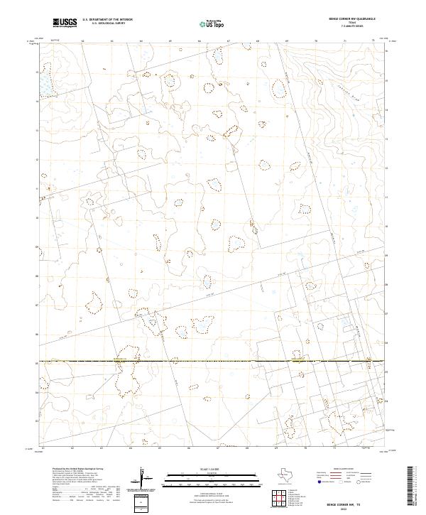 Benge Corner NW topographic map thumbnail