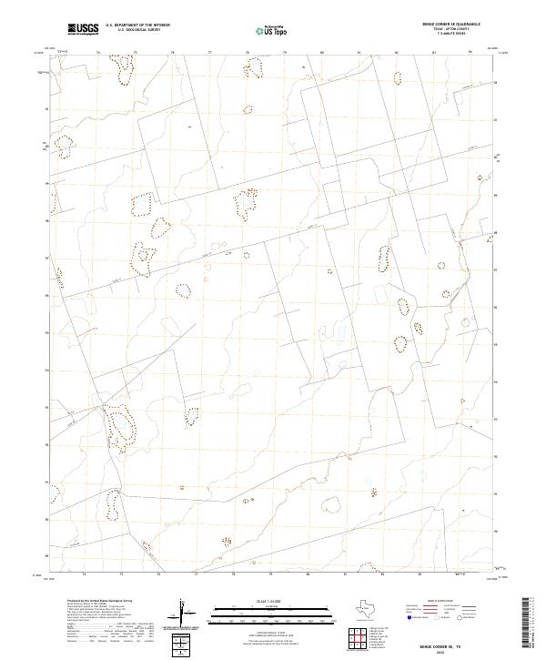 Benge Corner SE topographic map thumbnail