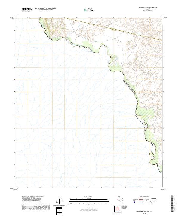 Bennett Ranch topographic map thumbnail