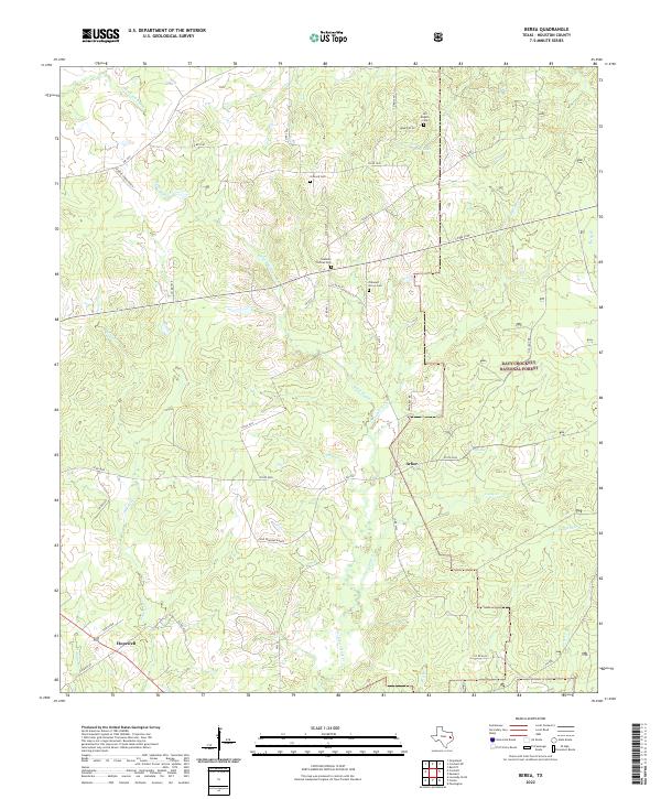 Berea topographic map thumbnail