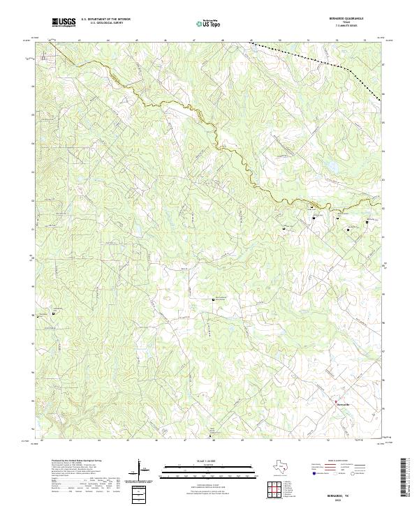 Bernardo topographic map thumbnail