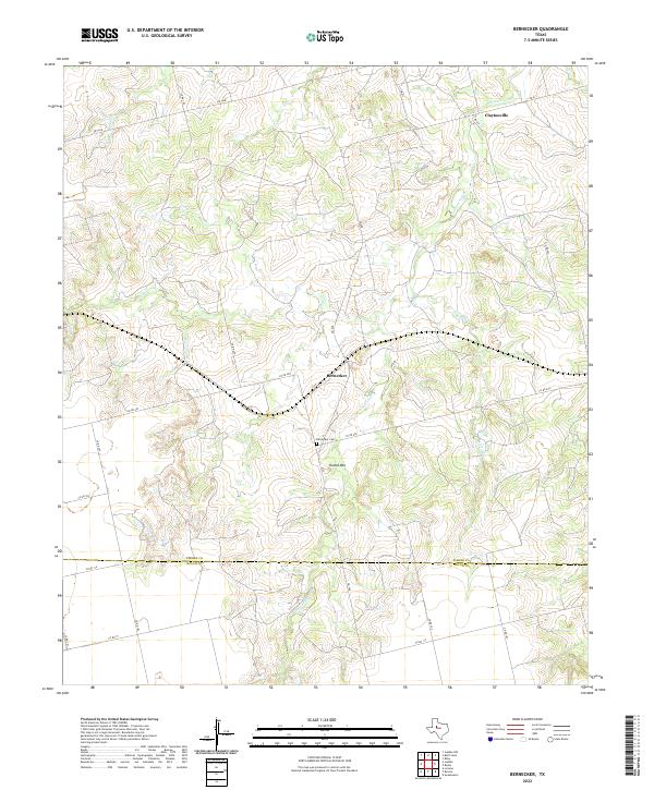 Bernecker topographic map thumbnail