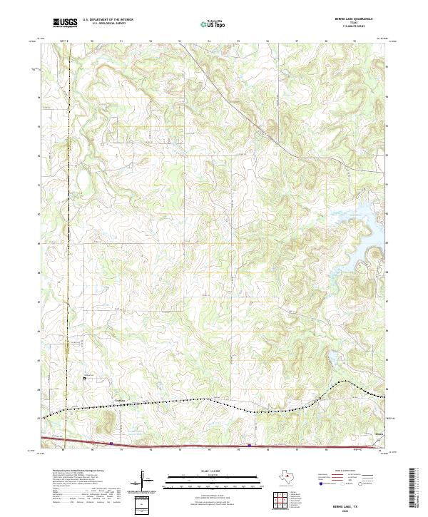 Bernie Lake topographic map thumbnail