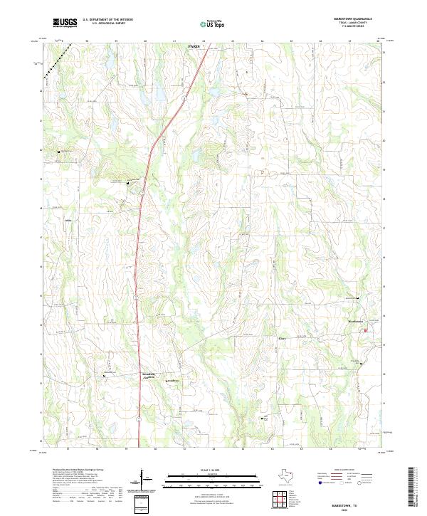 Biardstown topographic map thumbnail
