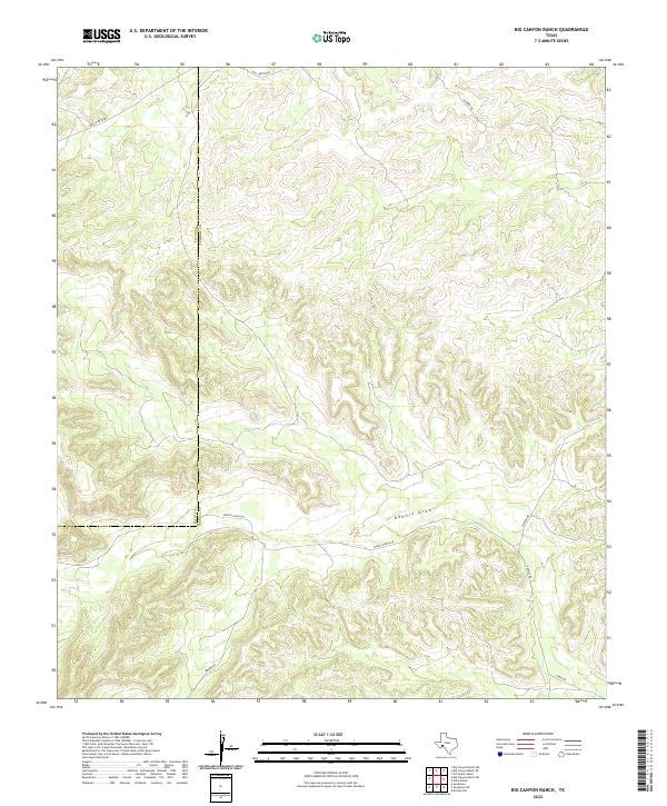 Big Canyon Ranch topographic map thumbnail