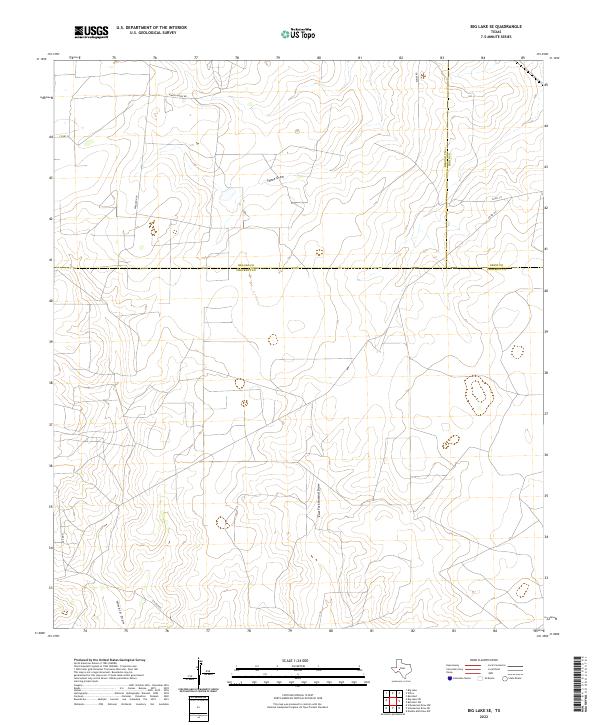 Big Lake SE topographic map thumbnail