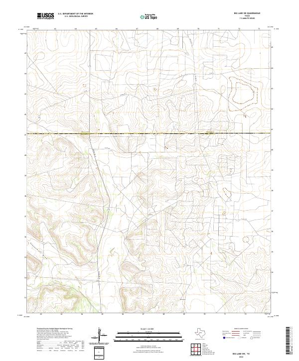 Big Lake SW topographic map thumbnail