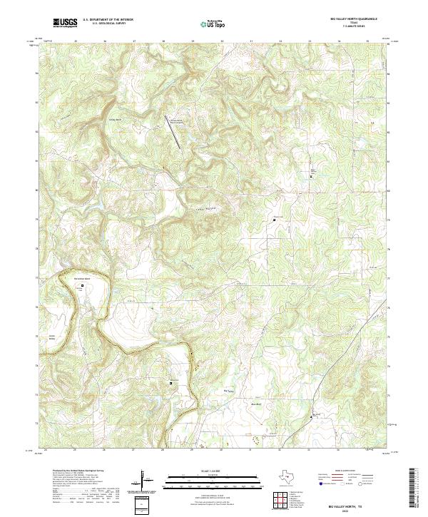 Big Valley North topographic map thumbnail