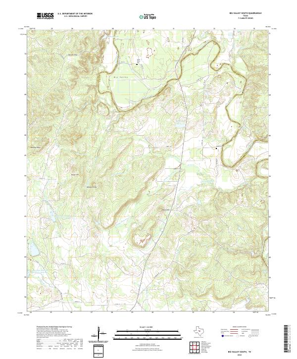 Big Valley South topographic map thumbnail