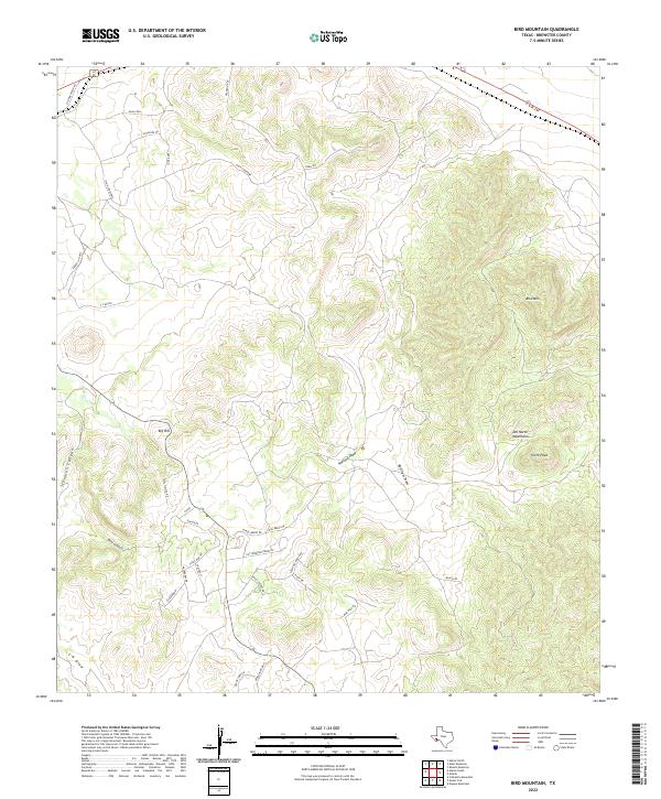 Bird Mountain topographic map thumbnail