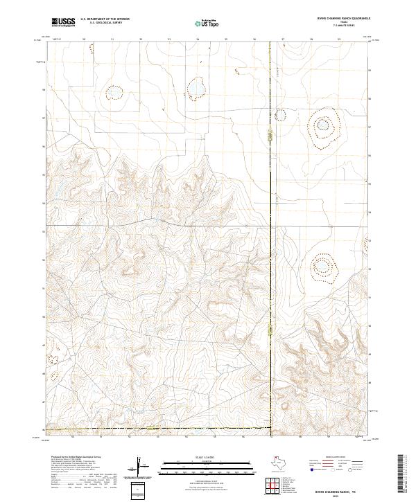 Bivins Channing Ranch topographic map thumbnail