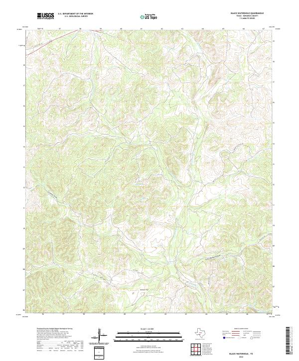 Black Waterhole topographic map thumbnail