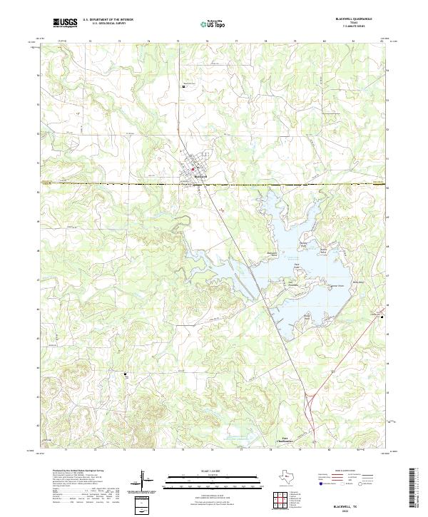 Blackwell topographic map thumbnail